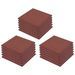 Carreaux de protection antichoc 18pc Caoutchouc 50x50x3cm Rouge - Photo n°2