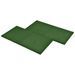 Carreaux de protection antichoc 18pcs Caoutchouc 50x50x3cm Vert - Photo n°4