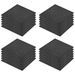 Carreaux de protection antichoc 24pcs Caoutchouc 50x50x3cm Noir - Photo n°2