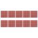 Carreaux de terrasse 10 pcs Rouge 30,5x30,5 cm Plastique - Photo n°2