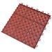 Carreaux de terrasse 10 pcs Rouge 30,5x30,5 cm Plastique - Photo n°5