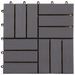 Carreaux de terrasse 20pcs Délavage gris 30x30 cm Acacia solide 2 - Photo n°3