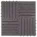 Carreaux de terrasse 20pcs Délavage gris 30x30 cm Acacia solide - Photo n°3