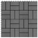 Carreaux de terrasse 22 pcs 30 x 30 cm 2 m² WPC Gris 2 - Photo n°1