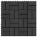 Carreaux de terrasse 22 pcs 30 x 30 cm 2 m² WPC Noir 2 - Photo n°1