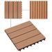 Carreaux de terrasse 22 pcs 30 x 30 cm 2 m² WPC Teck 3 - Photo n°4