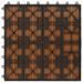 Carreaux de terrasse 22 pcs 30 x 30 cm 2 m² WPC Teck 3 - Photo n°6