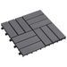 Carreaux de terrasse 30pcs Délavage gris 30x30 cm Acacia solide - Photo n°2