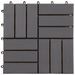 Carreaux de terrasse 30pcs Délavage gris 30x30 cm Acacia solide - Photo n°3