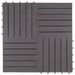 Carreaux de terrasse 30pcs Délavage gris 30x30 cm Acacia solide 2 - Photo n°3