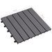 Carreaux de terrasse 30pcs Délavage gris 30x30 cm Acacia solide 2 - Photo n°8