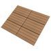 Carreaux de terrasse 6 pcs WPC 60x30 cm 1,08 m² Marron - Photo n°2