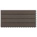 Carreaux de terrasse 6 pcs WPC 60x30 cm 1,08 m² Marron foncé - Photo n°3