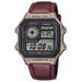 Casio Sport World Time Illuminator 5 Alarms - Future Classic Collection - Copper Burgundy AE-1200WHL-5AVEF - Photo n°1
