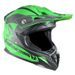 Casque enfant cross vert Furious - Photo n°3