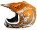 Casque enfant de cross orange mat Full sport - Photo n°1