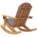 Chaise à bascule Adirondack avec coussins bois massif d'acacia - Photo n°5