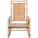 Chaise à bascule avec coussin Bambou 5 - Photo n°3
