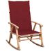 Chaise à bascule avec coussin Bambou - Photo n°1