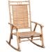 Chaise à bascule avec coussin Bambou - Photo n°2