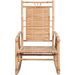 Chaise à bascule avec coussin Bambou 27 - Photo n°3