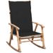 Chaise à bascule avec coussin Bambou 26 - Photo n°1