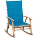 Chaise à bascule avec coussin Bambou 24 - Photo n°1