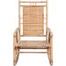 Chaise à bascule avec coussin Bambou 24 - Photo n°3