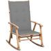 Chaise à bascule avec coussin Bambou 21 - Photo n°1