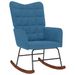 Chaise à bascule Bleu Velours - Photo n°2