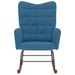 Chaise à bascule Bleu Velours - Photo n°4