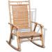 Chaise à bascule en bambou - Photo n°1
