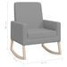 Chaise à bascule Gris clair Tissu 9 - Photo n°8