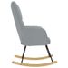 Chaise à bascule Gris clair Tissu - Photo n°5