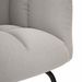 Chaise à bascule gris nuage tissu - Photo n°7