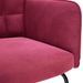 Chaise à bascule Rouge bordeaux Velours - Photo n°7