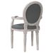 Chaise à manger gris foncé 54x56x96,5 cm tissu - Photo n°5