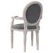 Chaise à manger gris foncé 54x56x96,5 cm velours - Photo n°5