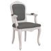 Chaise à manger gris foncé 62x59,5x100,5 cm tissu - Photo n°2