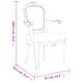Chaise à manger gris foncé 62x59,5x100,5 cm tissu - Photo n°8
