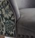 Chaise à manger velours gris et bois massif clair Titania - Photo n°5
