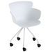 Chaise à roulettes polypropylène blanc Ettis L 56 cm - Photo n°1