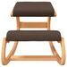 Chaise assis-genoux marron 55x84x55 cm contreplaqué de bouleau - Photo n°3