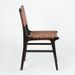 Chaise assise cuir marron et bois massif noir Feriu - Photo n°2