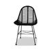 Chaise assise rotin noir et métal noir Noven - Lot de 2 - Photo n°2