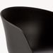 Chaise avec accoudoir noir et pieds métal effet bois naturel Norky - Photo n°4