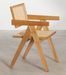 Chaise avec accoudoirs en bois de Frêne clair et osier avec accoudoir Rustand - Photo n°2