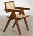 Chaise avec accoudoirs en bois de Frêne foncé et osier avec accoudoir Rustand - Photo n°2