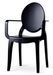 Chaise avec accoudoirs polycarbonate noir fumé Namon - Lot de 4 - Photo n°2