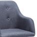Chaise avec accoudoirs tissu gris foncé et pieds hêtre clair Revou - Lot de 2 - Photo n°7